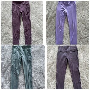 Athleta Girl Size 12 Assorted Leggings Set